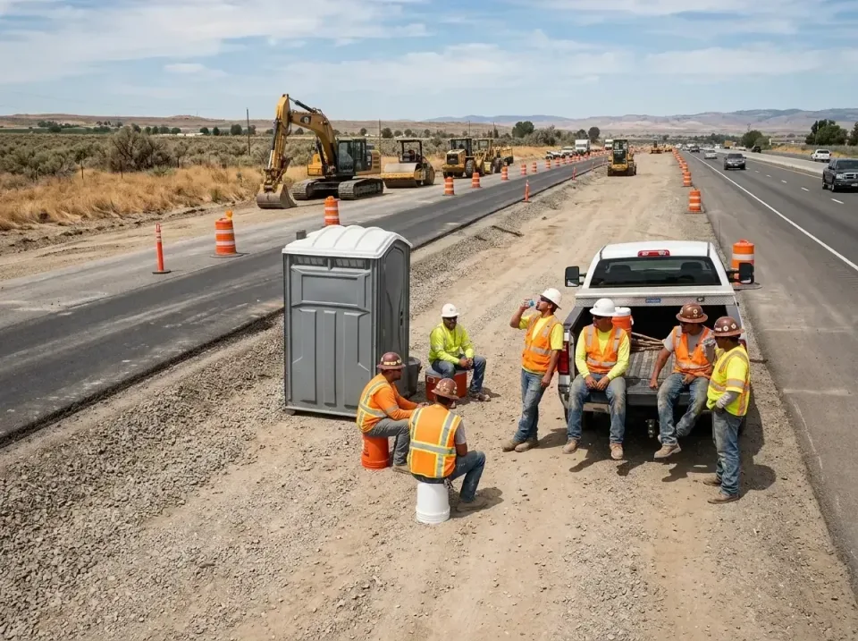 highway-road-construction-crew-007 — frequently asked questions, Porta Potty and Restroom Rentals in Scott AFB, IL
